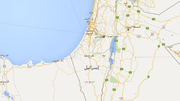 خرايط جوجل تحذف فلسطين