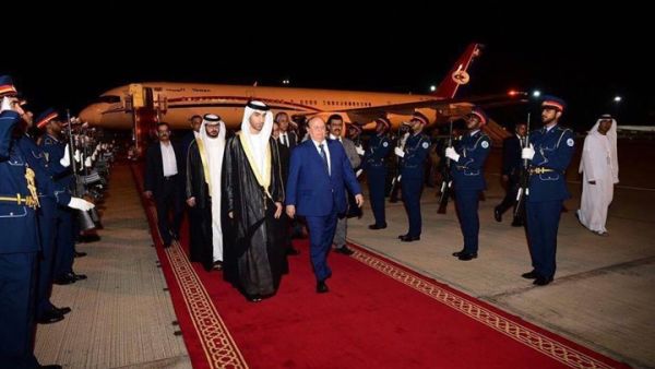 استقبله في المطار وزير البيئة الإماراتي
