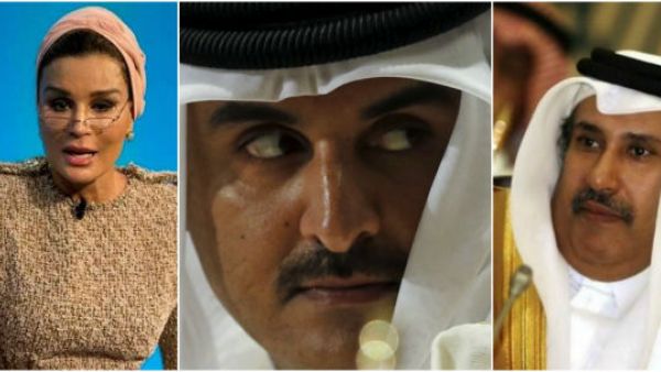 الشيخ تميم/الشيخ حمد/الشيخة موزا