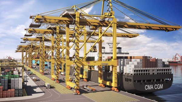 A rendering of Hamad Port. (Twitter)