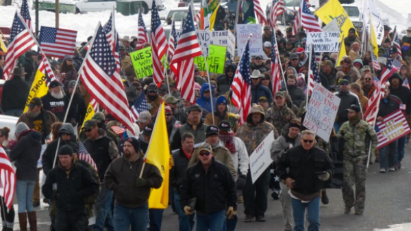 A militia has taken over a US government building, but people are wondering how different the situation would have been if they were Muslim. (Twitter)