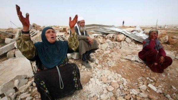 50 Palestinians were left homeless after Israeli forces demolished their house near Hebron. (AFP/File) 