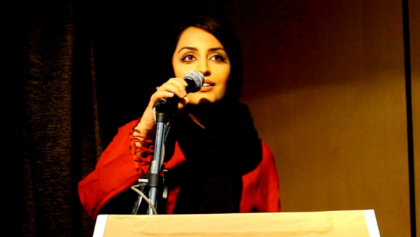 Hila Sedighi was arrested in connection with her cultural activities after being convicted in her absence. (Twitter)