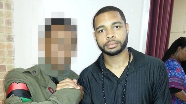 Micah Xavier Johnson (right), the suspected killer of five police officers in Dallas. 