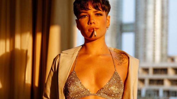 Halsey has a cameo in the 'A Star Is Born' remake (Source: iamhalsey / Instagram ) 
