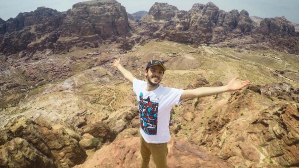Kasem Hato, owner of the travel blog Ibn Hattuta, announced his upcoming Jordan travels on Instagram. (Instagram/Ibn Hattuta)