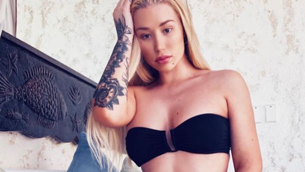 Iggy Azalea went completely braless in a sheer white top (Source: thenewclassic/ Instagram )