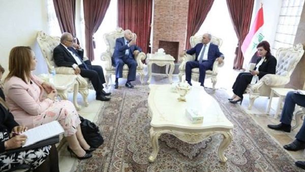 The meetings were held in the presence of Jawad Al Anani, former deputy prime minister of Jordan, Iraqi Ambassador to Jordan Safia Al-Suhail, and twenty directors representing various activities at Talal Abu-Ghazaleh Organization (TAG-Org). The meetings were held in the presence of Jawad Al Anani, former deputy prime minister of Jordan, Iraqi Ambassador to Jordan Safia Al-Suhail, and twenty directors representing various activities at Talal Abu-Ghazaleh Organization (TAG-Org).