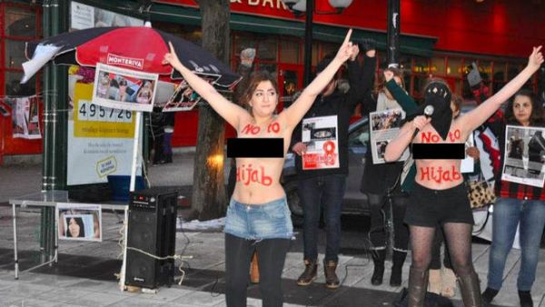 Iranian female activists strip off for International Women's Day on March 8 (image courtesy of femen.org)