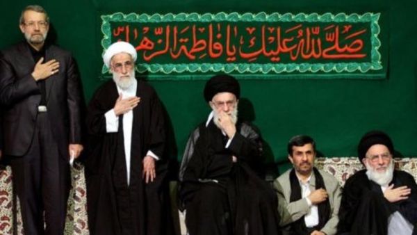 Khamenei and Ahmadinejad  Khamenei and Ahmadinejad