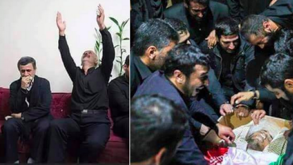 الرئيس الإيراني السابق يبكي شقيقه الذي قتل في الفلوجة