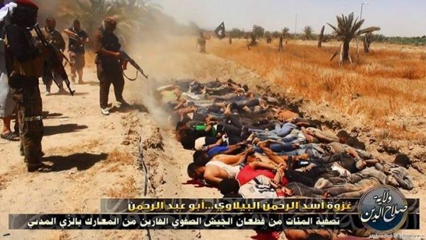 تنظيم الدولة اعدم مئات المجندين العراقيين فيما يعرف بمجزرة سبايكر