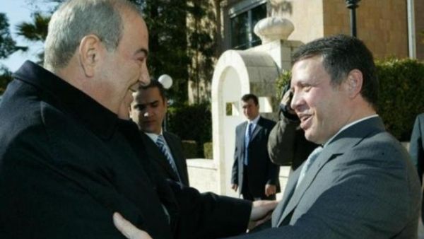 الملك عبد الله الثاني مستقبلا اياد علاوي
