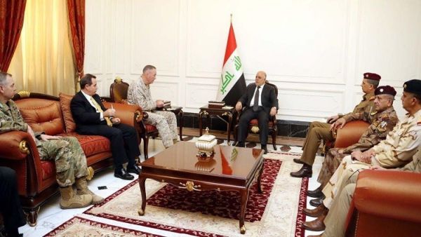 رئيس الوزراء العراقي العبادي يستقبل الوفد العسكري الامريكي