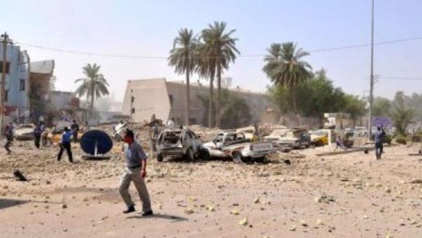 موقع تفجير سيارة في جنوب شرق بغداد في صورة من الارشيف
