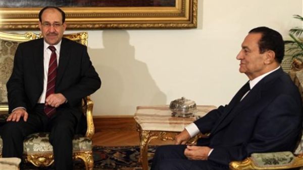المالكي يلتقي الرئيس المصري في القاهرة/أ.ف.ب