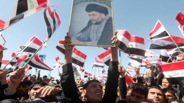 مظاهرة لانصار الزعيم الشيعي مقتدى الصدر