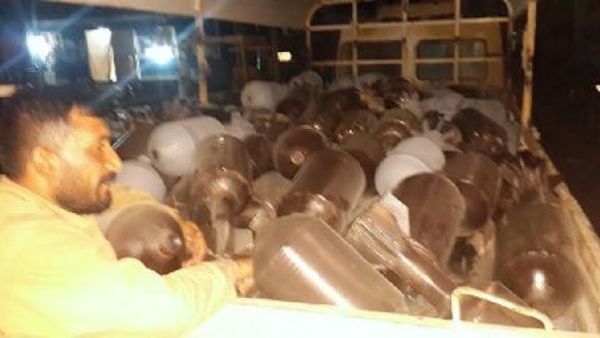 مخبأ للقذائف داخل أحد أحياء مدينة الفلوجة العراقية