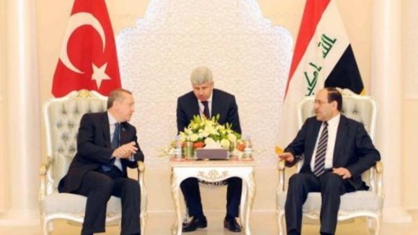 اردوغان خلال لقائه المالكي