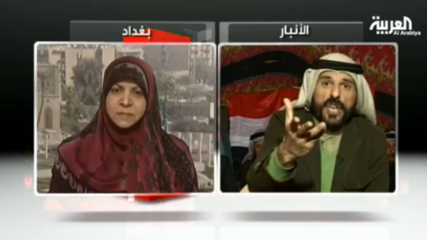 Sheikh Ali Hatem Suleiman accused MP Hanan al-Fatlawi of being an agent of Iran. (Al Arabiya)