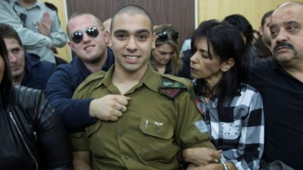 Elor Azarya was sentenced to 18 months in prison for shooting and killing an already "neutralized" Palestinian. (AFP/File)