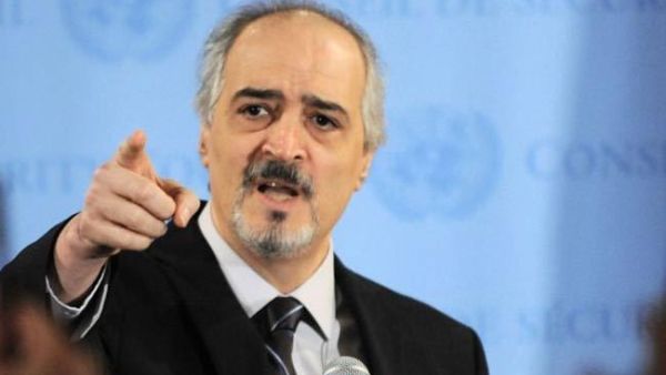 بشار الجعفري رئيس وفد الحكومة السورية إلى محادثات السلام في جنيف