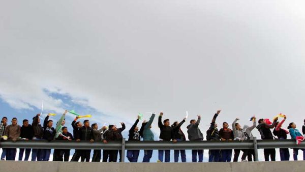 من المقرر أيضاً تشكيل سلسلة بشرية في بلدة تيخوانا الحدودية