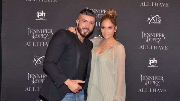 Charbel hanging out with J Lo in Vegas. (Facebook)