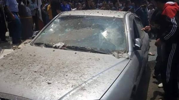 الخسائر اقتصرت على أضرار مادية بسيطة والقذيفة لم تنفجر