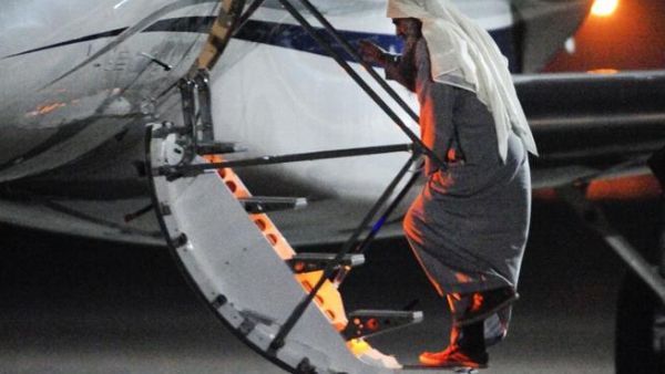 Radical Islamist cleric Abu Qatada boarding a privately chartered jet at the RAF Northolt base in west London, early on July 7, 2013, as he gets deported to Jordan.(AFP / MOD Crown Copyright) Radical Islamist cleric Abu Qatada boarding a privately chartered jet at the RAF Northolt base in west London, early on July 7, 2013, as he gets deported to Jordan.(AFP / MOD Crown Copyright)