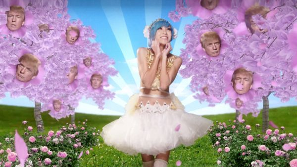 The video shows a Japanese schoolgirl become obsessed with Trump. (Youtube)