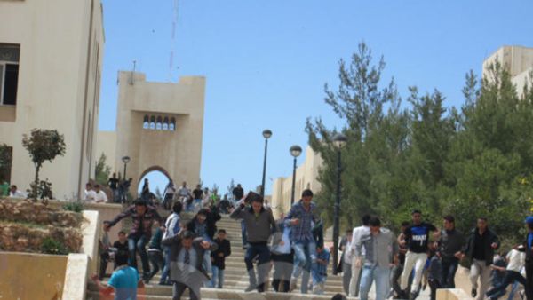 جانب من المشاجرة/نقلا عن صحيفة الغد الاردنية