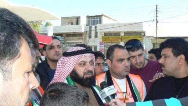 رئيس الوفد البرلماني الكويتي وليد الطبطائي في مدينة الرمثا الحدودية
