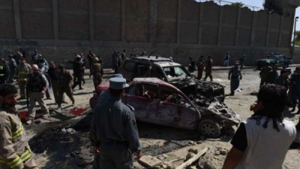 موقع الهجوم الانتحاري في كابول