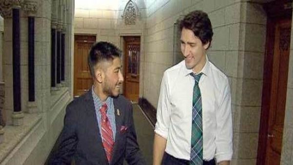 رئيس وزراء كندا يتنازل لشاب مصاب بالسرطان عن منصبه أسبوعًا
