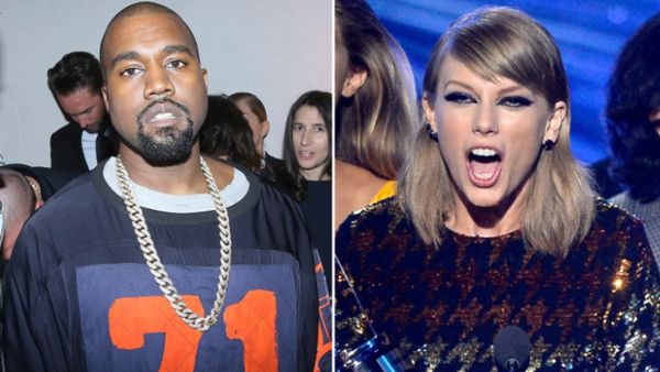 النجم كايني ويست والنجمة العالمية تايلور سويفت