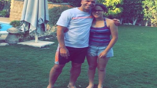 وائل جمعة مع ابنته