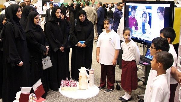 Buthaina A. Al Nuaimi, President of Pre-University Education, Qatar Foundation and Fawzia Al Khater, Assistant Undersecretary for Educational Affairs, Ministry of Education and Higher Education.