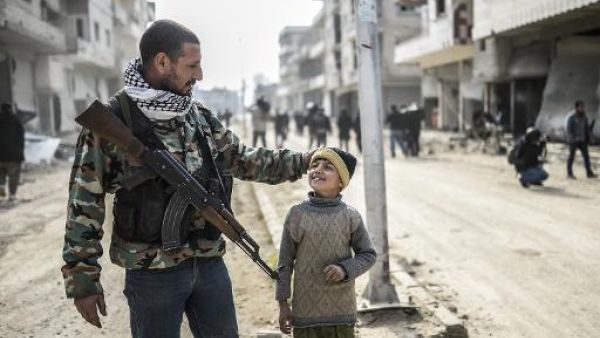 CENTCOM numbers show a sharp decrease in US airstrike backing for Kurdish groups in Syria. (AFP/File)