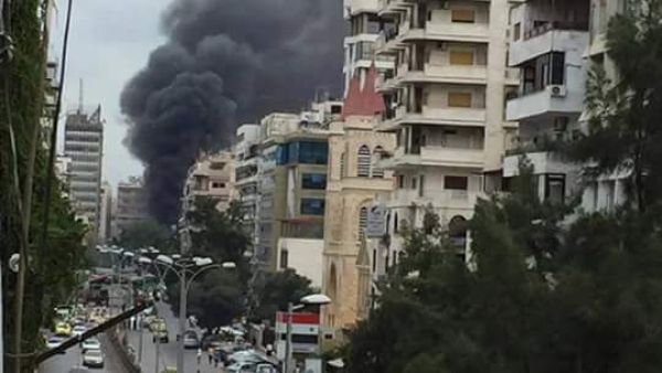 سقوط صواريخ على اللاذقية 