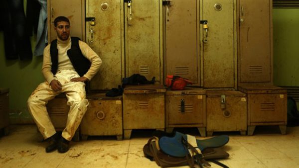 A jockey sits in the locker rooms at the end of a race at Beirut's hippodrome. (AFP/file)