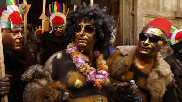 Revelers take part in the Zambo carnival held in the northern Lebanese city of Tripoli to mark the last period of excess on the eve of the Christian Greek Orthodox lent. (AFP/File)