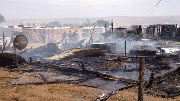 The site was previously home to about 300 Syrian families who had fled the war. (Twitter)