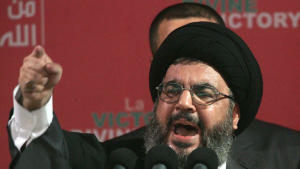 Hezbollah leader Sayyed Hasan Nasrallah promised support for Syria's President Assad in a televised address (archive picture) Hezbollah leader Sayyed Hasan Nasrallah promised support for Syria's President Assad in a televised address (archive picture)