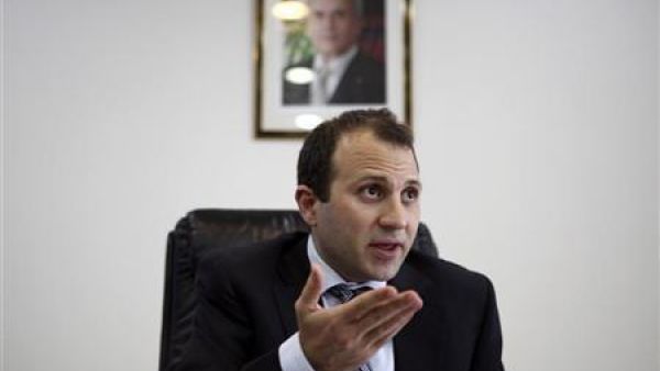 وزير الموارد المائية والكهربائية اللبناني جبران باسيل