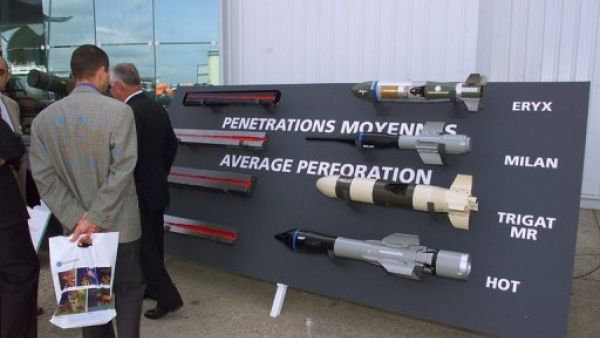 صواريخ مضادة للدروع في معرض لو بورجيه