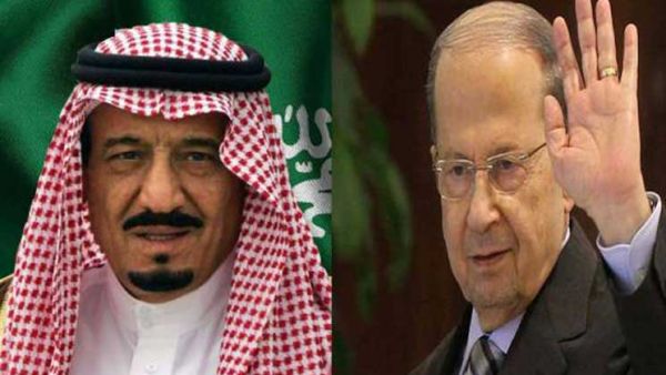 رسالة تهنئة من الملك سلمان بن عبد العزيز للرئيس اللبناني عون