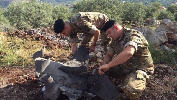 سقوط أجزاء من صواريخ القصف المتبادل بين سوريا وإسرائيل