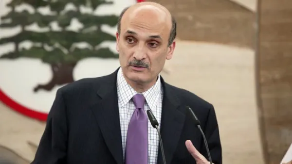 سمير جعجع رئيس الهيئة التنفيذية في حزب القوات اللبناني