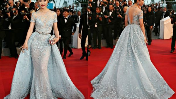 Li Bingbing In Zuhair Murad Couture at "The Sea Of Trees" Cannes Film Festival Premiere. (Style Fluid Trendz)